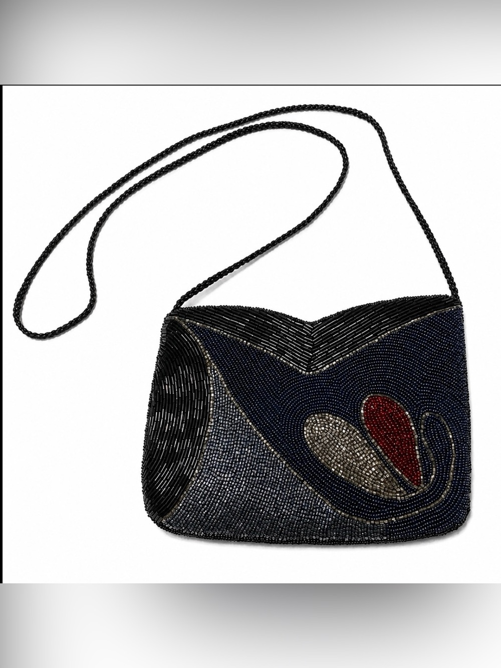 Beaded Vintage Purse  Pristine Condition Art Deco Pattern Gorgeous